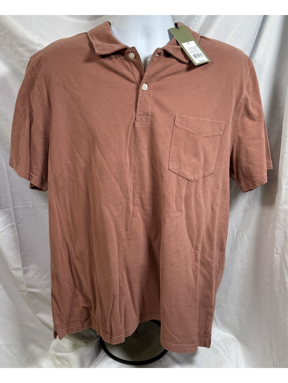 Goodfellow Copper Polo Shirt 100% Soft Cotton Men XL NEW NWT